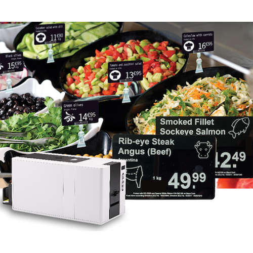 DASCOM DC-2300 - ریبون سفید برای برچسب‌گذاری مواد غذایی